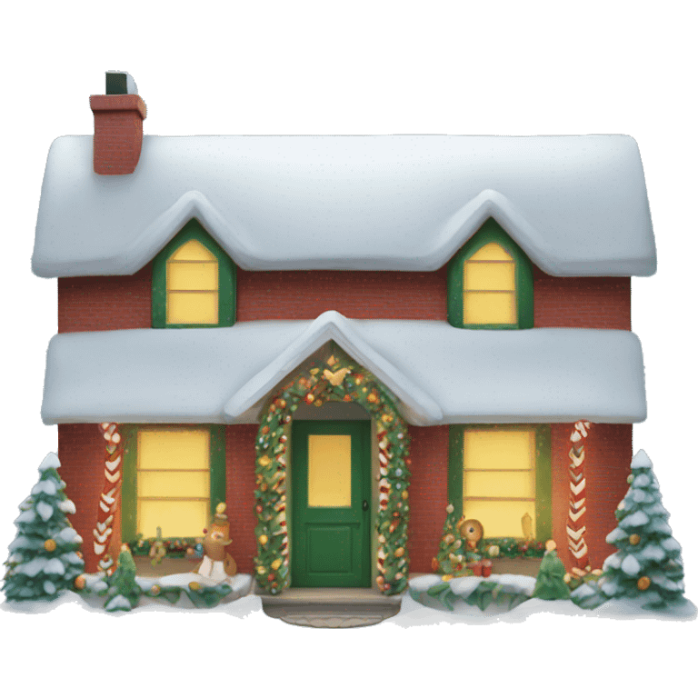 Christmas house emoji