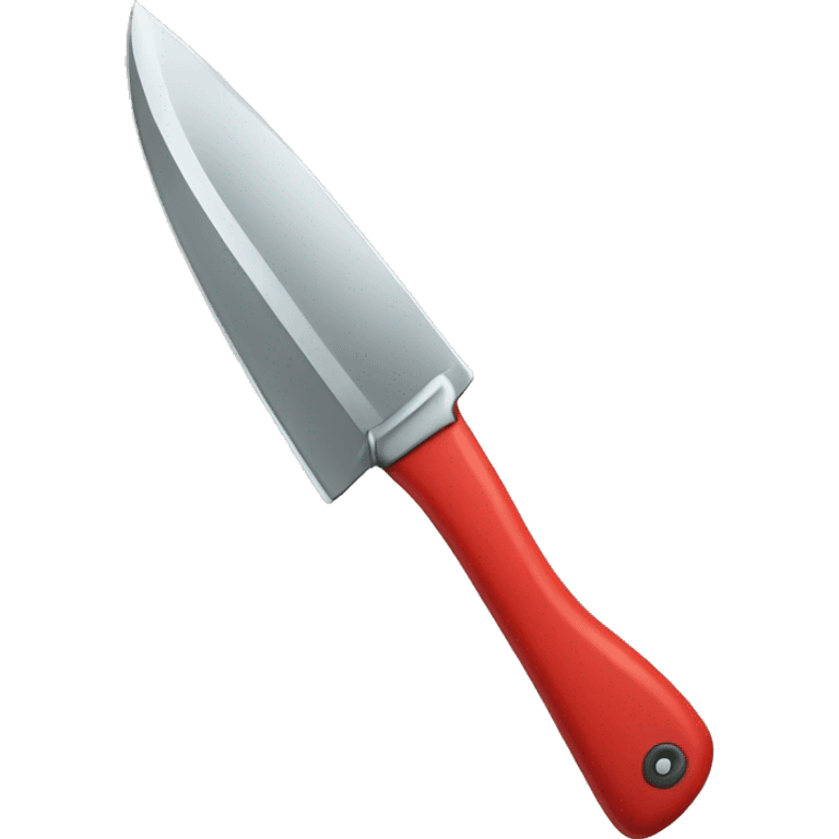 une machette avec une poignée rouge emoji