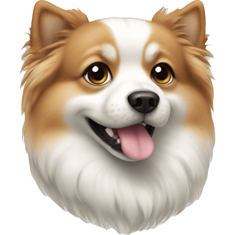 dog pomeranion white emoji