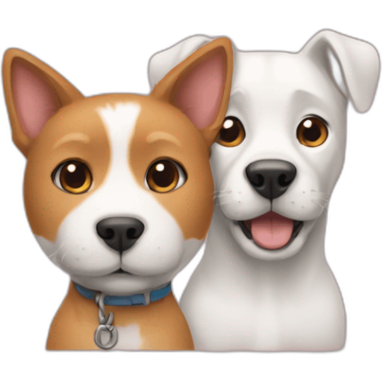 Cat and dog  emoji