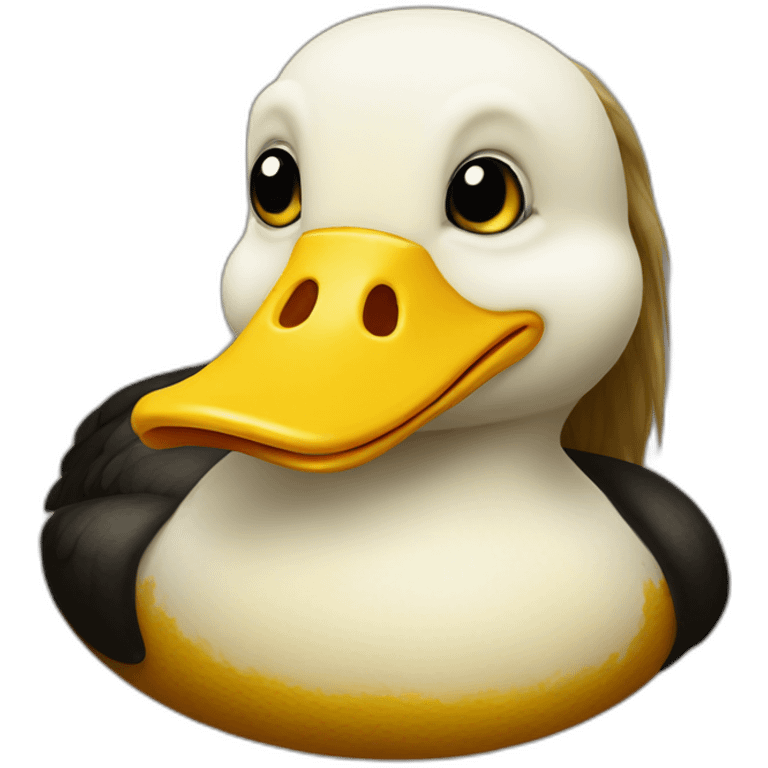 Mona lisa duck emoji