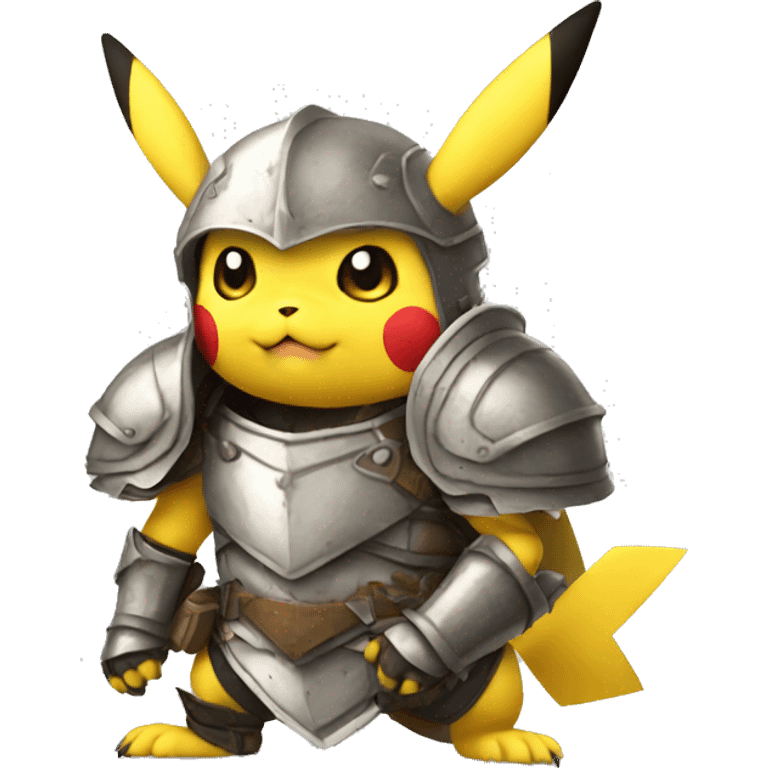 Pikachu in armor emoji