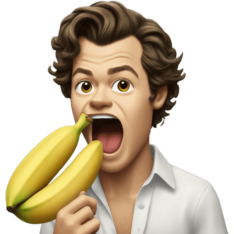 Harry styles eating a banana  emoji