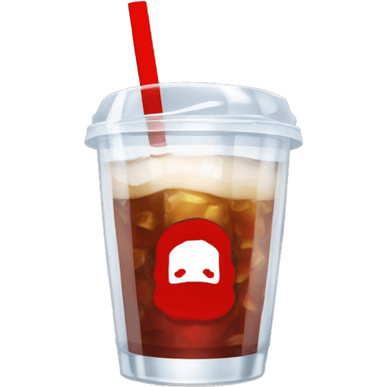 Mono bebiendo una cocacola en un vaso de cristal  emoji