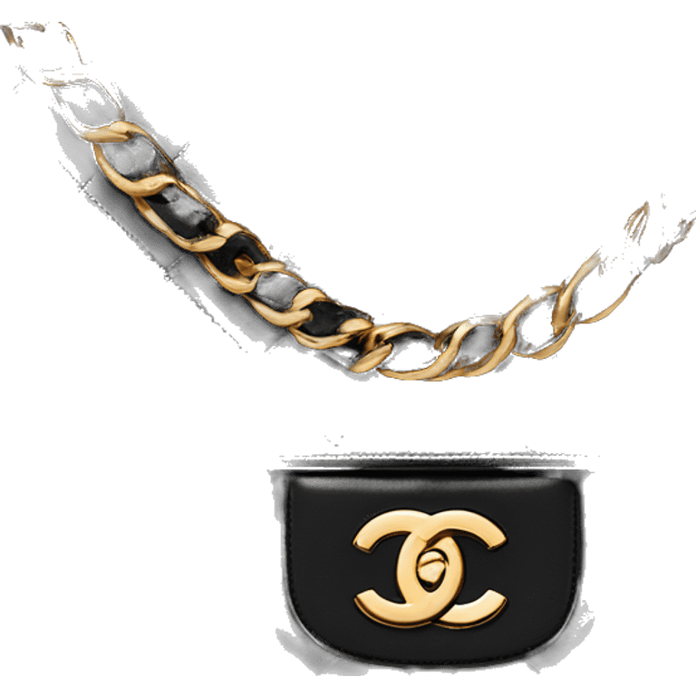 Chanel black Classic flap bag medium with gold hardware emoji