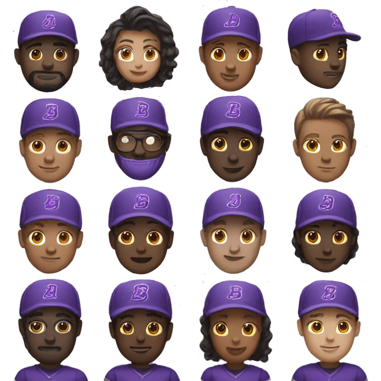 Puple team emoji emoji