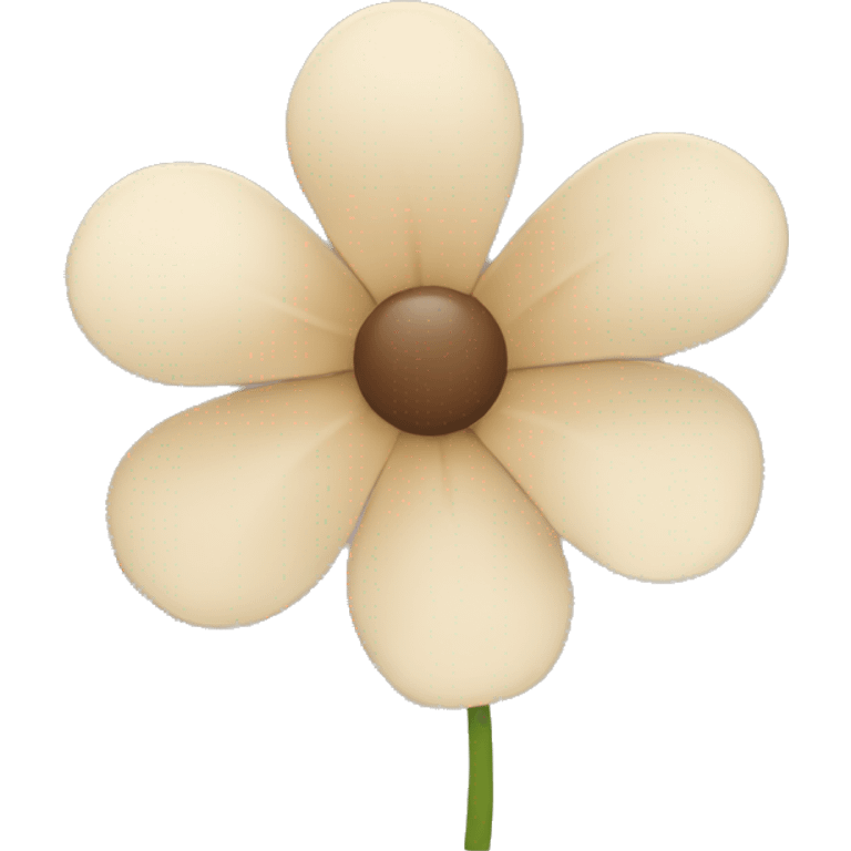 Beige flower emoji