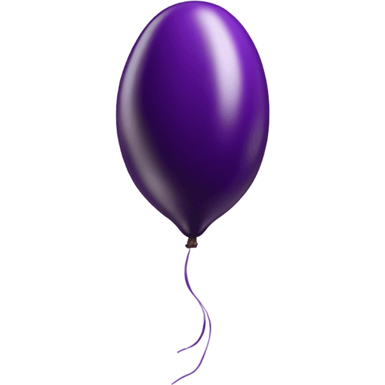 eggplant in balloon emoji