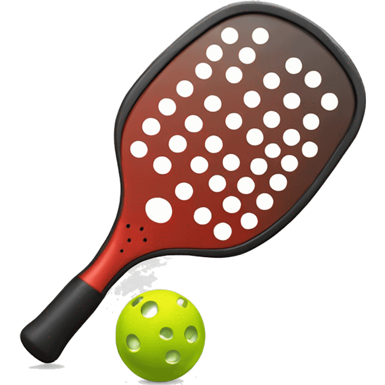 Pickleball paddle and ball emoji