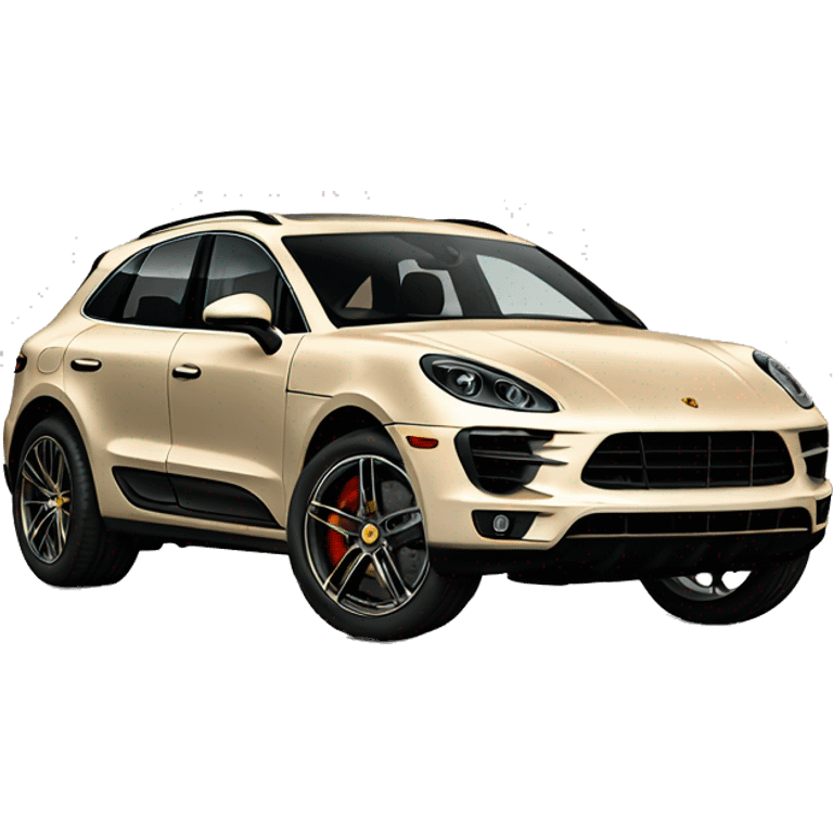 Beige Porsche macan realistic emoji