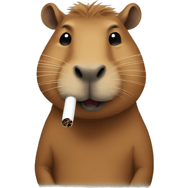 Capybara smoking  emoji