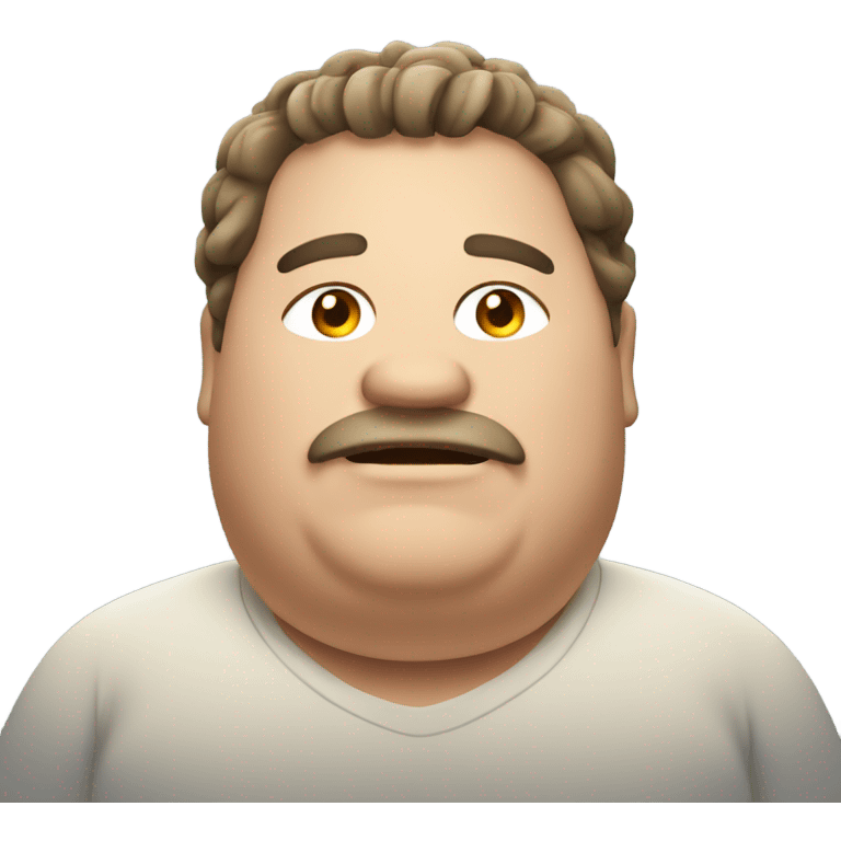 fat guy emoji