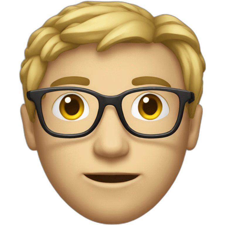 Nerdy hacker emoji