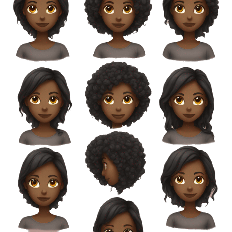 Black girl emoji