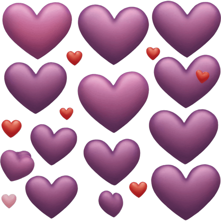 Unique heart designs emoji