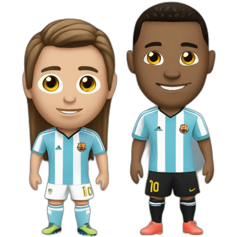 Messi et Ronaldo emoji