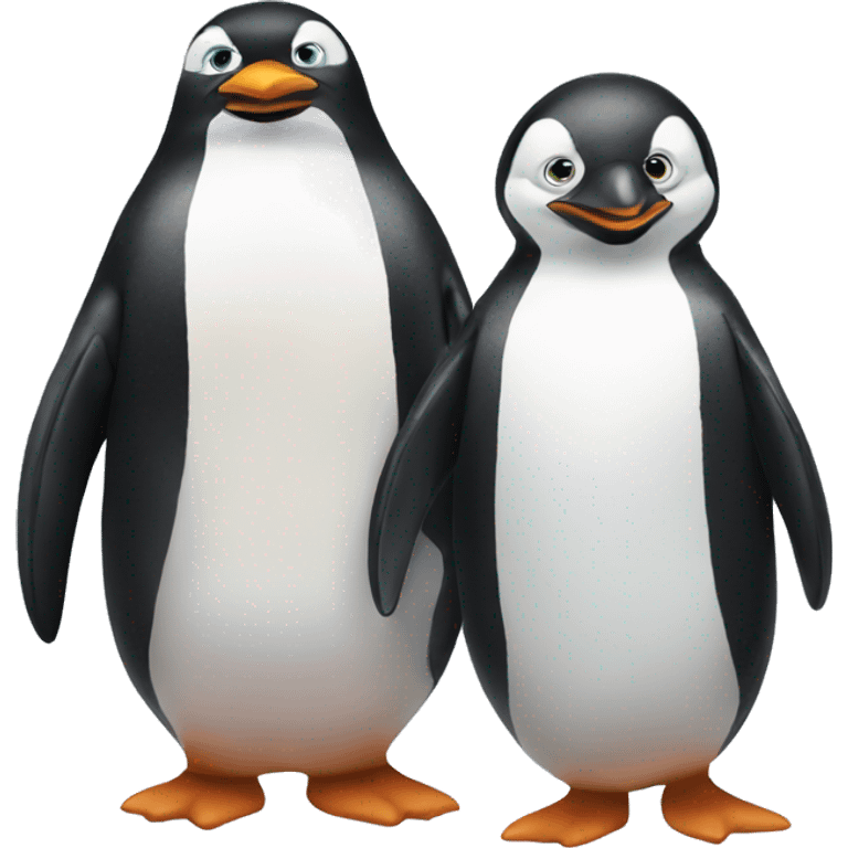 penguin and penguin emoji