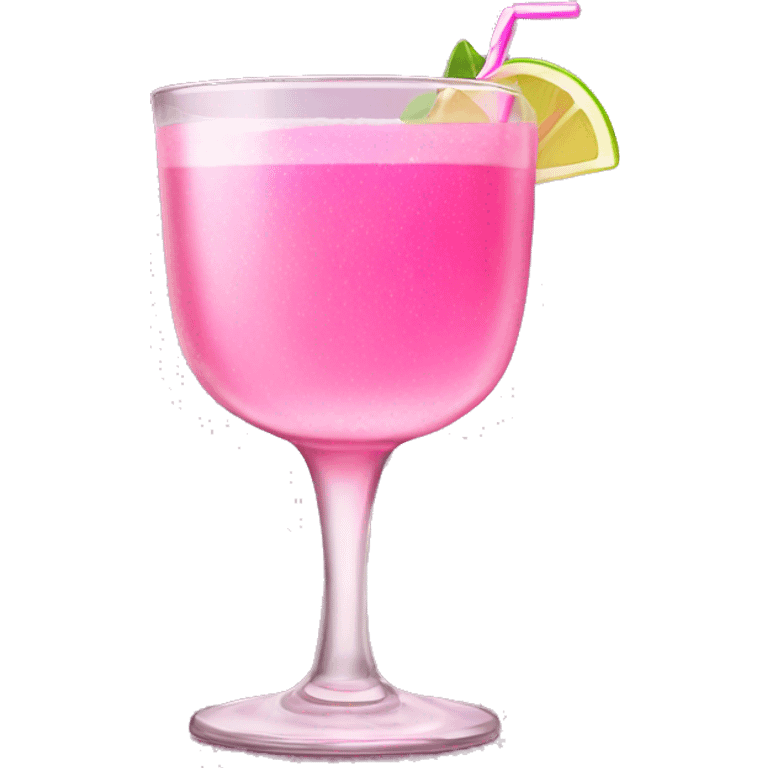 pink drink in fancy glass emoji