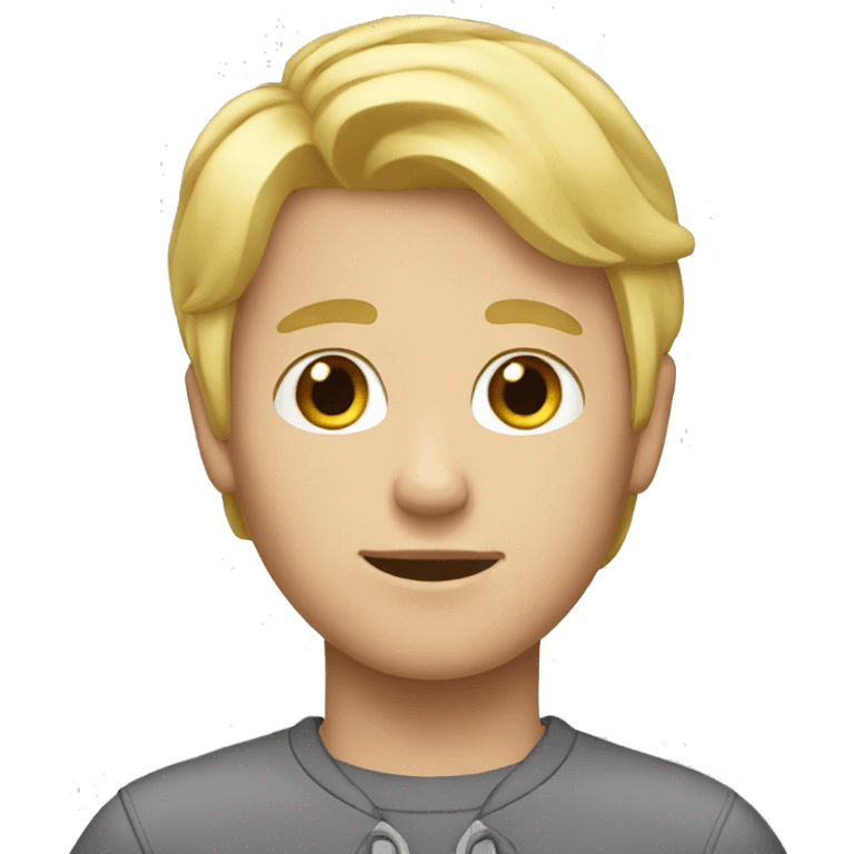 boy blonde hair  emoji