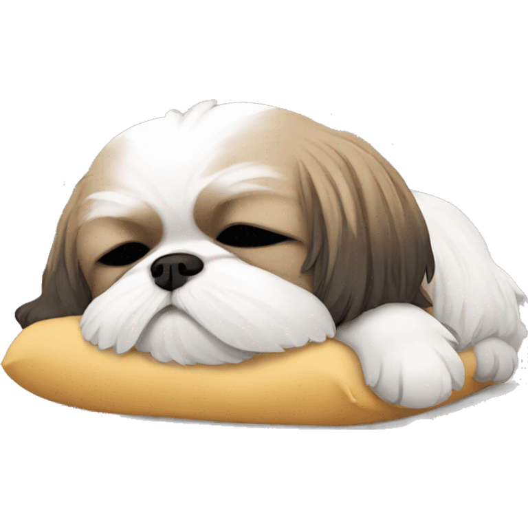 Shihtzu sleeping  emoji