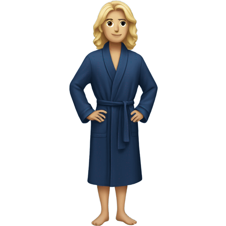 Navy blue robe emoji