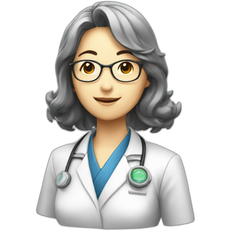 japanese scientist woman saying thank you emoji