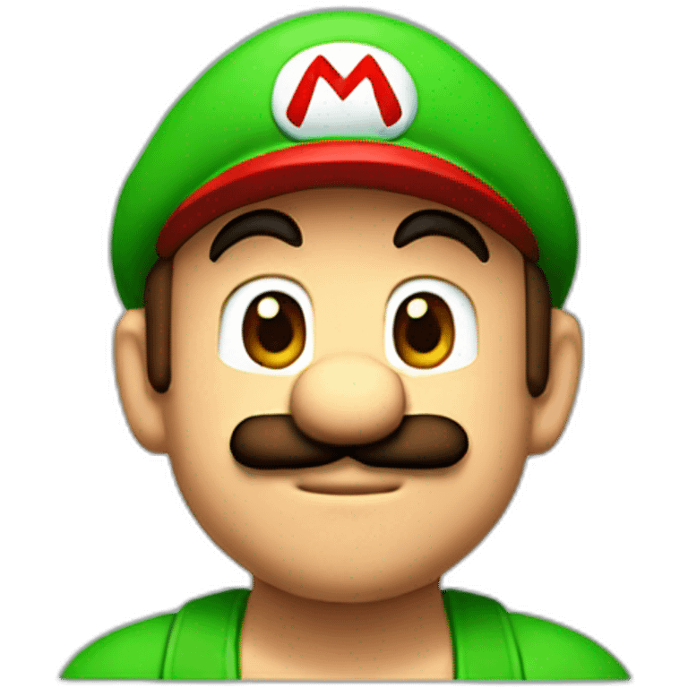 mario with no hat emoji