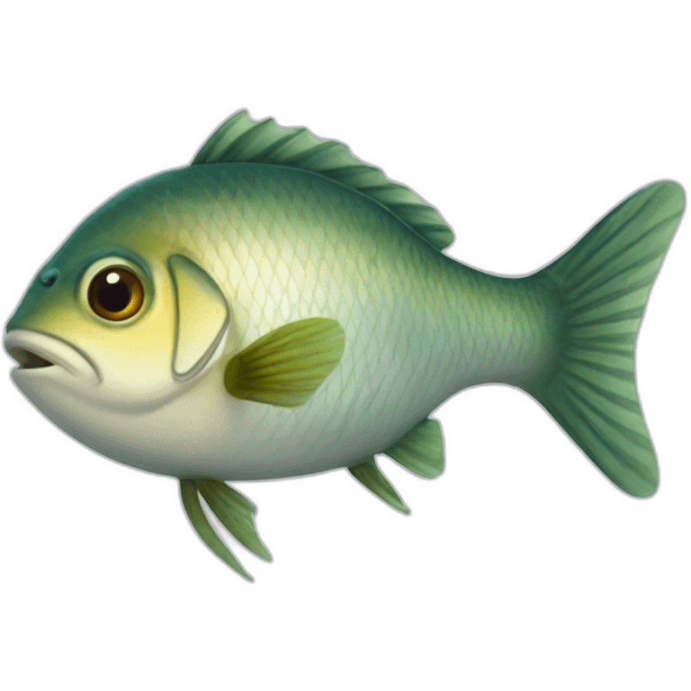 Smart fish emoji