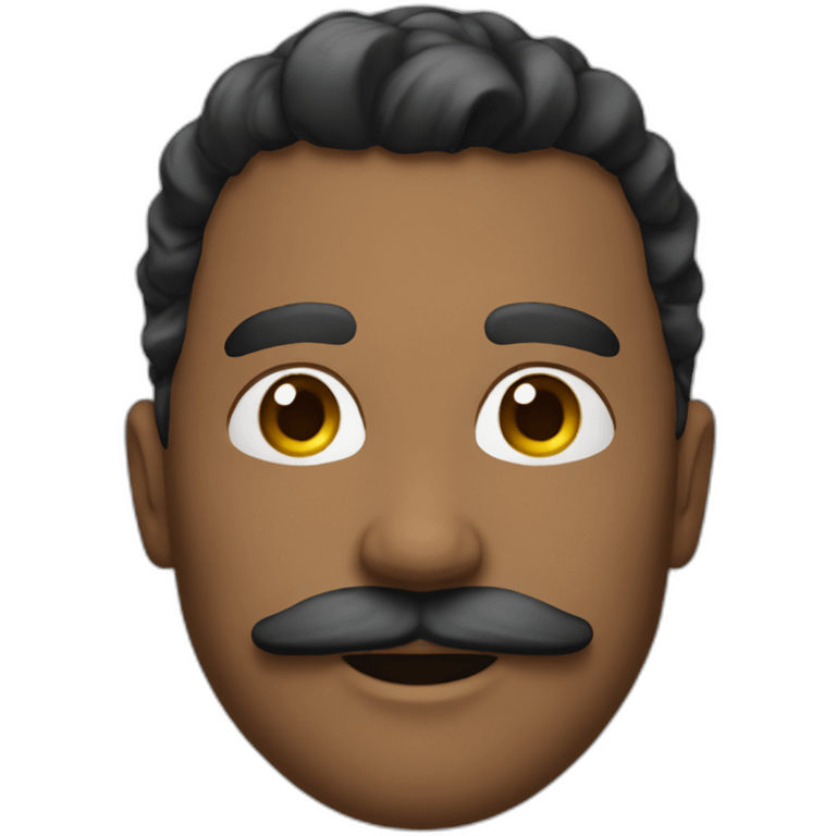 Tonton h cheveux noirs qui a une moustache emoji