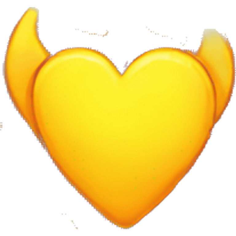 Yellow Heart with fire emoji