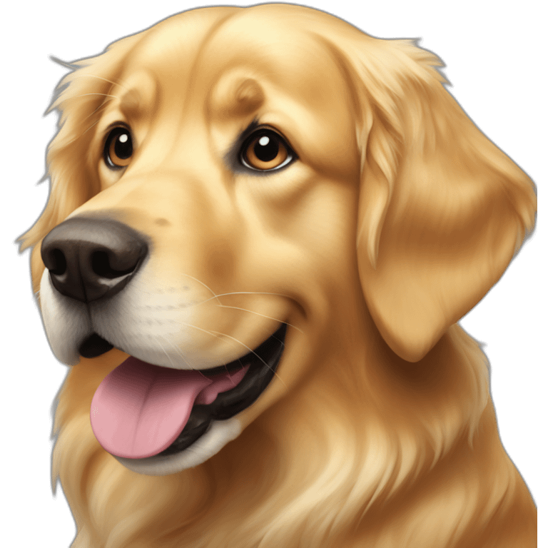 playful golden retriver emoji