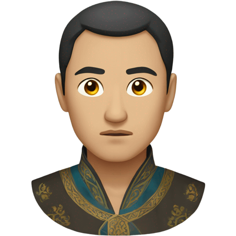 cry  Kazakh men photorealistic serious emoji