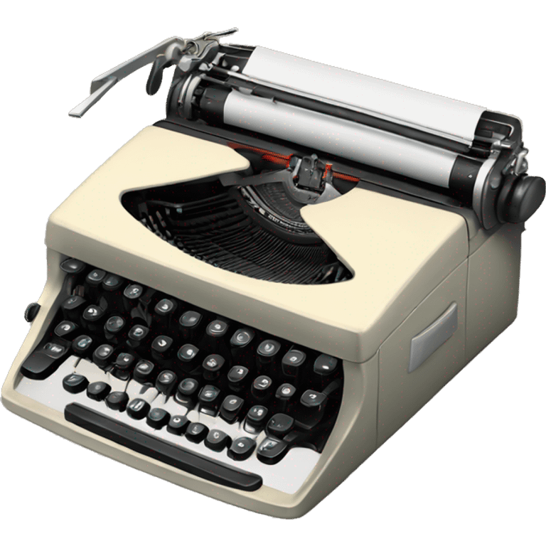 Remington portable typewriter emoji