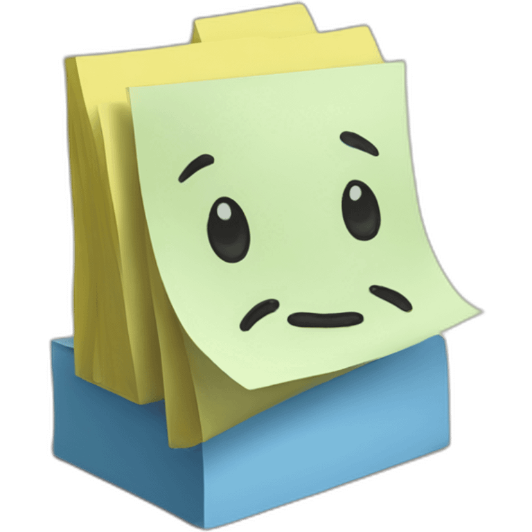 sticky note pad emoji