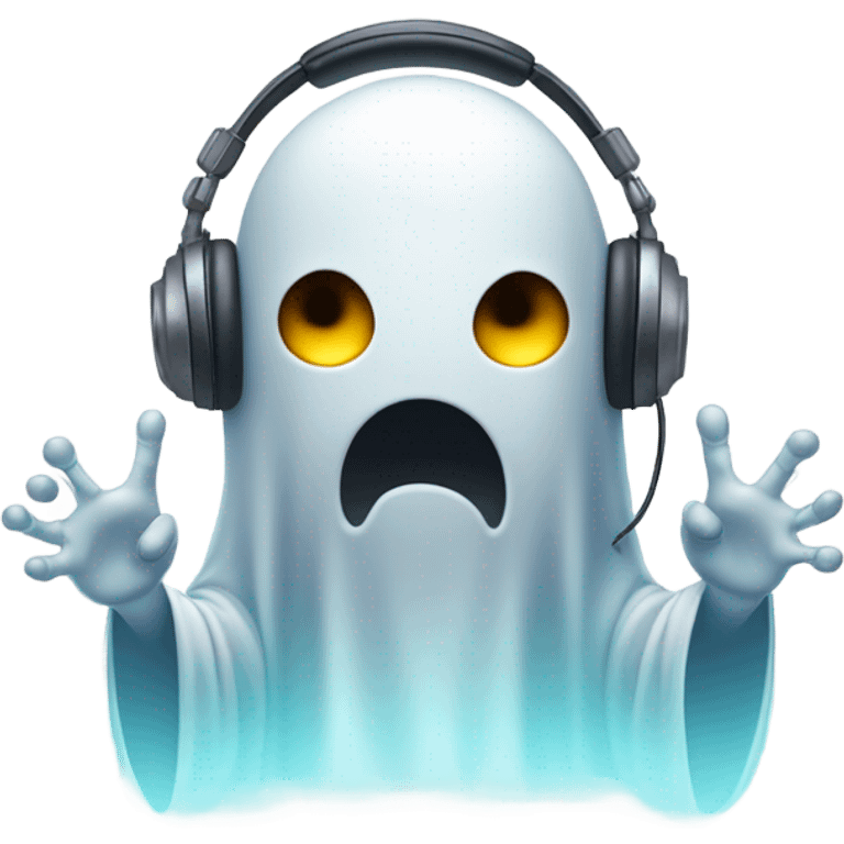 gamer ghost scared emoji