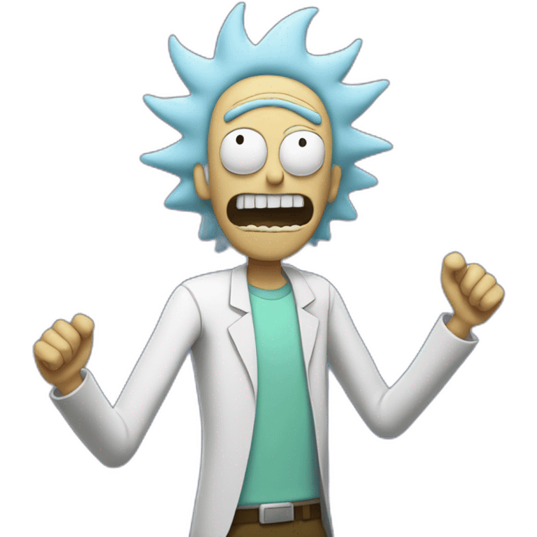 rick from rick and morty dancing emoji