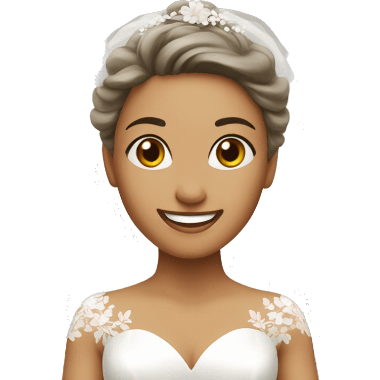 Happy bride  emoji