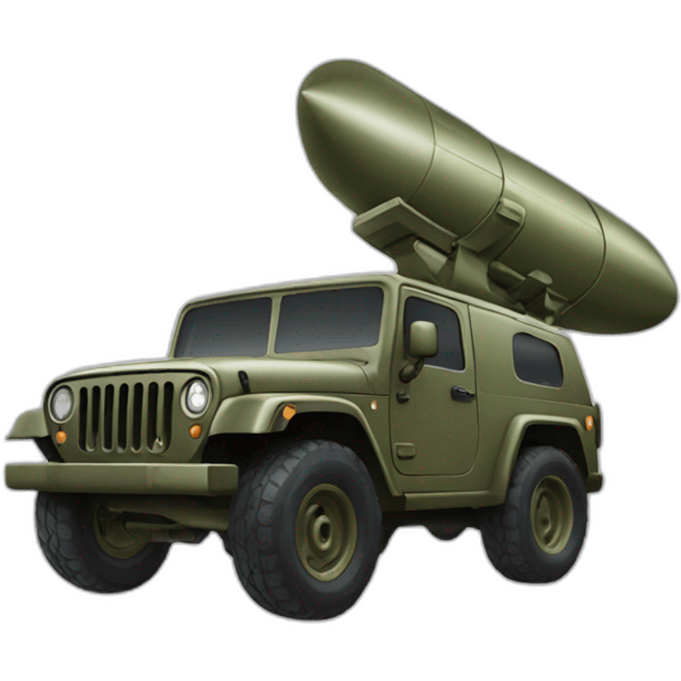 military missile launching jeep emoji