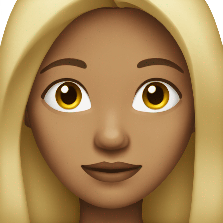 woman light skin long dark hair emoji