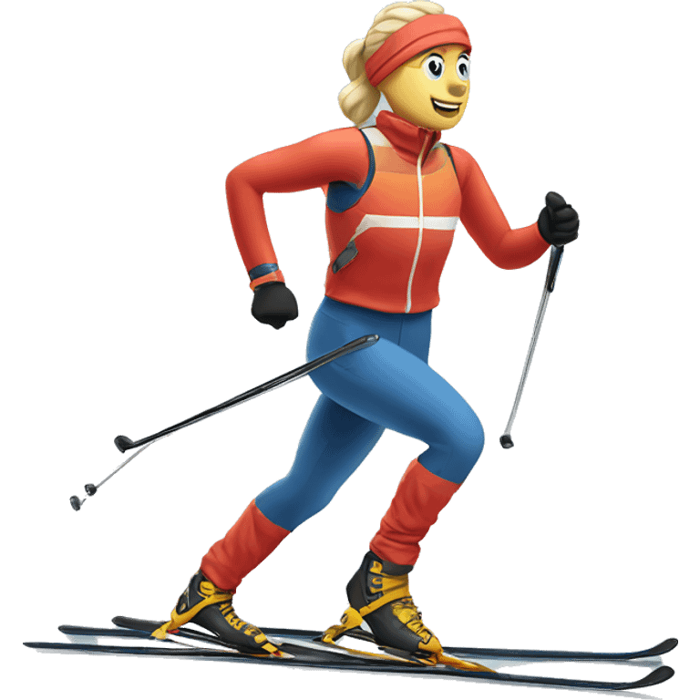 cross-country skiing emoji