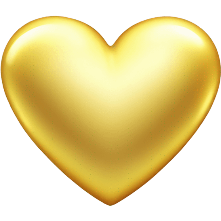 Gold heart emoji