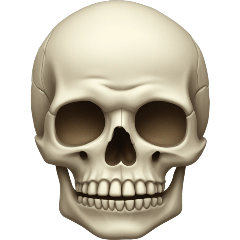 Realistic skull  emoji