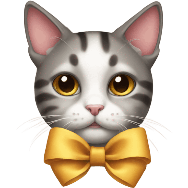 Cat with bow  emoji