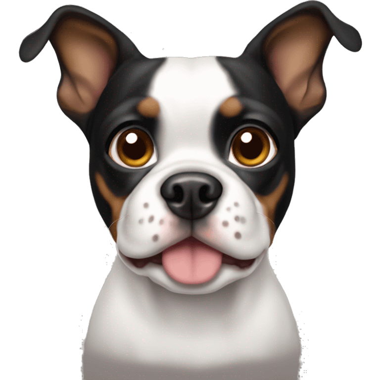 A Boston terrier beagle dog emoji