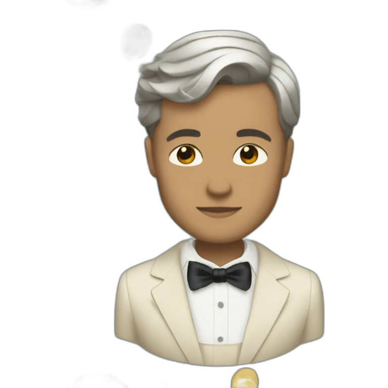 Jay Gatsby with champagne  emoji