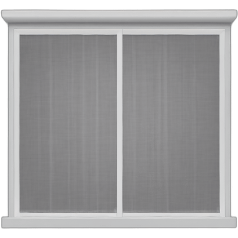 mosquito net in window color gray emoji