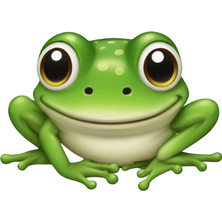 Frog in roket emoji