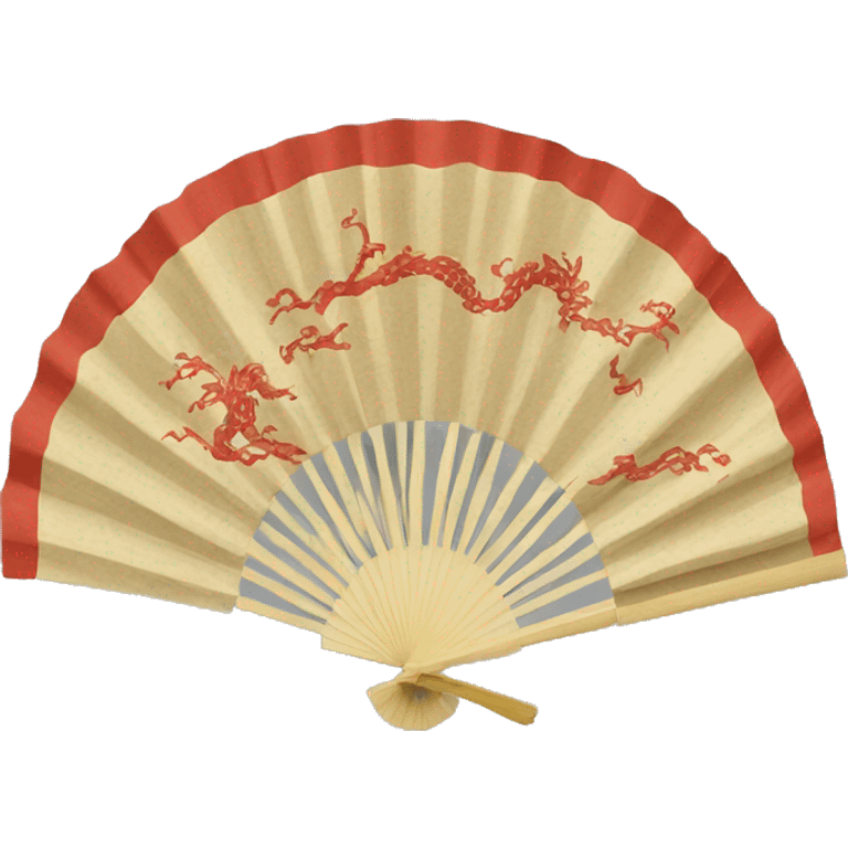 chinese paper fan  emoji