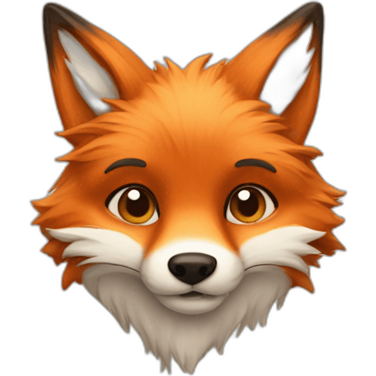 Furry looking fox emoji