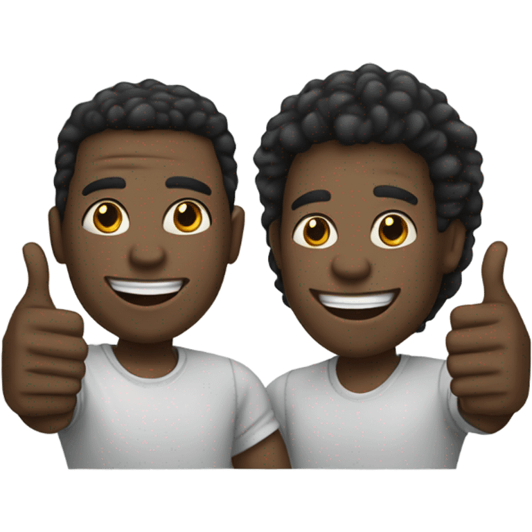 Two black guys shaking hands one Light skinned with waves the other dark skinned with a fro  emoji